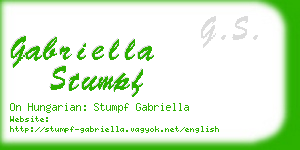 gabriella stumpf business card